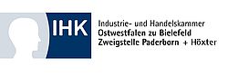 Logo IHK: Industrie- und Handelskammer Ostwestfalen zu Bielefeld, Zweigstelle Paderborn + Höxter